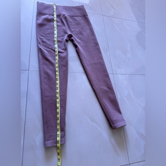 Everlane Leggings Womens M/L Lilac Purple Seamless Ribbed Lounge yoga gym - Picture 10 of 15